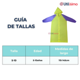 Poncho Niño Impermeable Colores Surtidos