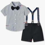 Conjunto de Vestir con Tirantes Camisa Pantalón Corto Algodón