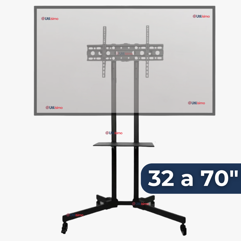 Soporte TV Grande Móvil Con Ruedas 32 a 75 Pulgadas 32 40 43 50 55 60 65 75