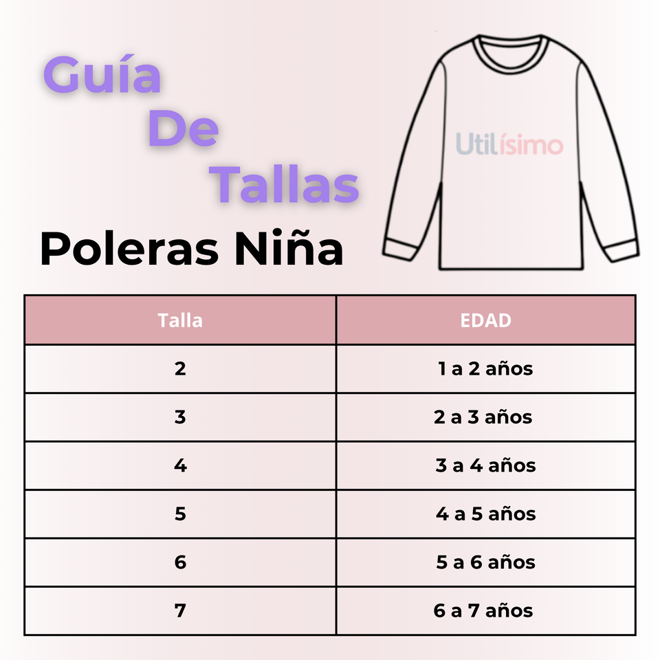 Polera Manga Larga Niña 100% Algodón Zebra Negro Camiseta