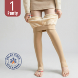 Calza Panty Con Polar Térmica Mujer Beige Chiporro
