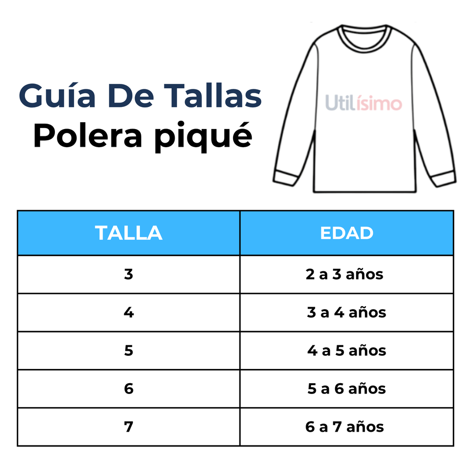 Polera Piqué Manga Larga Niño con Estampado de Dinosaurios Azul