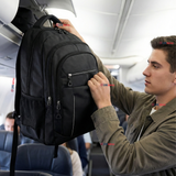 Mochila Viaje Cabina Impermeable Resistente Notebook 47cm Negro 23L