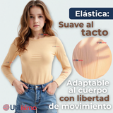 Camiseta De Panty Elástica Transpirable Manga Larga Nylon Segunda Piel