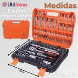 Set Caja de Herramientas Con Kit de Juego Dados Chicharra 108 Piezas