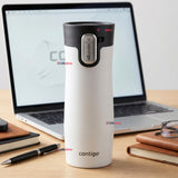 Vaso Mug Contigo West Loop Salt Térmico Blanco 473 Ml Acero Inoxidable