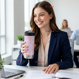 Vaso Térmico Contigo® Mug Huron Rose Quartz 473 ML Tecnología SNAPSEAL™