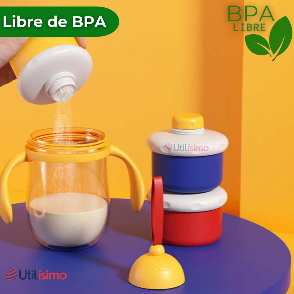 Dispensador De Alimentos Portátil Para Bebés Multicapa Libre de BPA