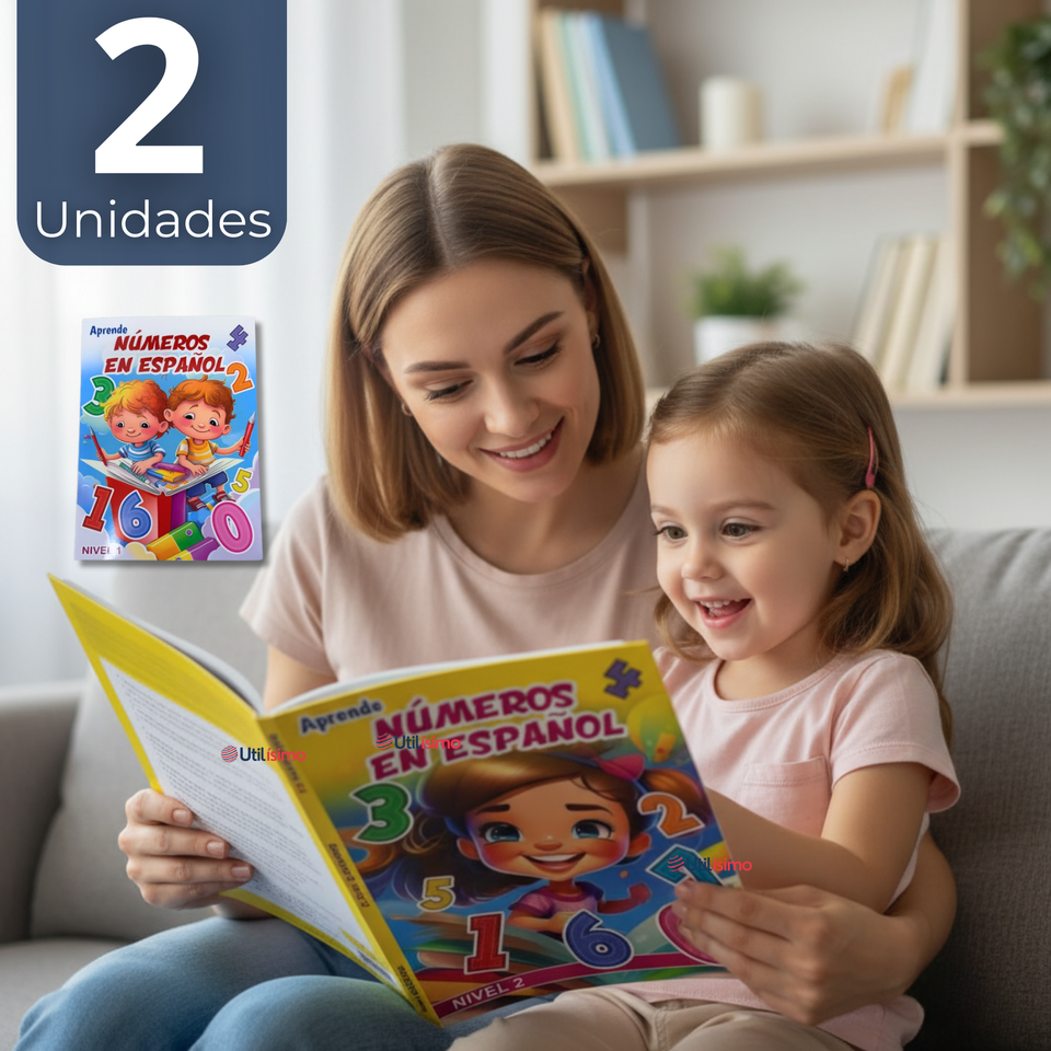 Pack 2 Libros De Aprendizaje Números En Español Educativo Diseños Surtidos