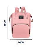 Mochila Maternal Bolso Pañalera Nylon Bebé Diseño Unicolor Térmica e Impermeable