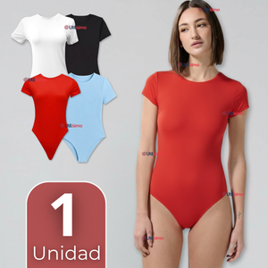 Body Ajustable Moldeador 100% Bambú Cuello Redondo Manga Corta Mujer Colores Surtidos