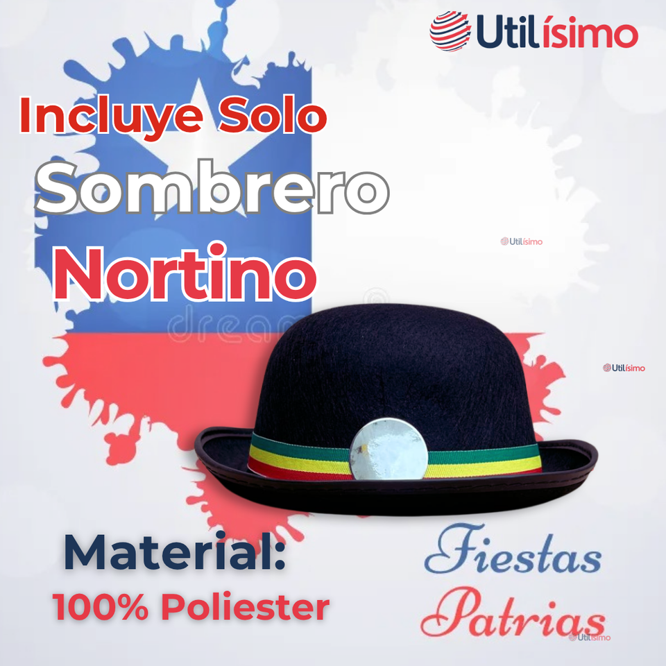 Sombrero Nortino Niño Fiestas Patrias Baile Nortino