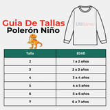Polerón Algodón Cuello Redondo Niño Naranja Dinosaurio