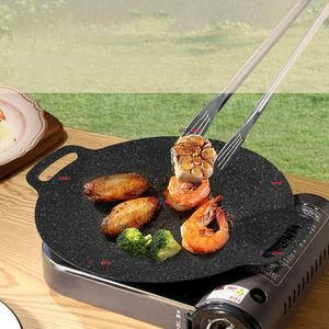 Sarten Antiadherente De Piedra Médica Redondo Plancha Bandeja Budare Parrilla