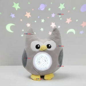 Peluche Búho Espantacuco Con Luz Y Sonido Para Bebé Niño Niña