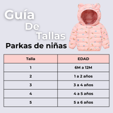 Parka Térmica Con Capucha Y Orejitas Estampado Conejito Niña