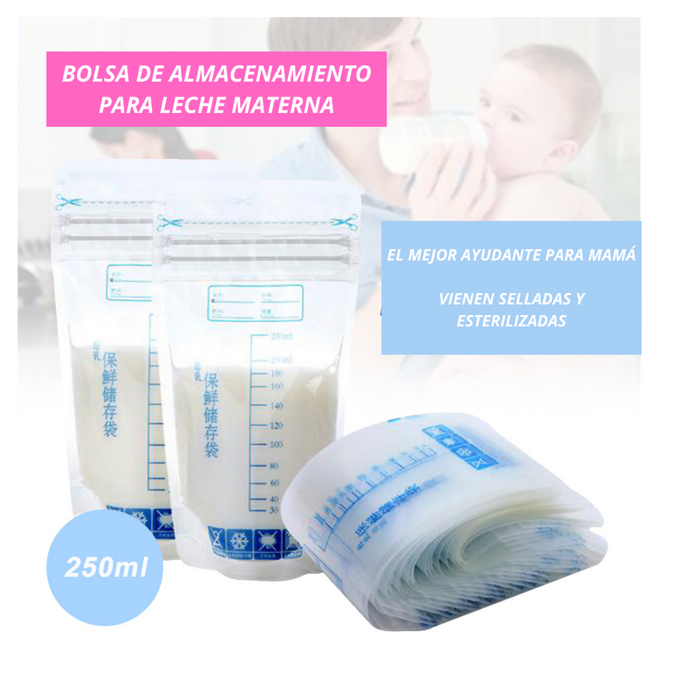 Bolsa de Almacenamiento de Leche Materna 250 ml 30 bolsas Jump Kids