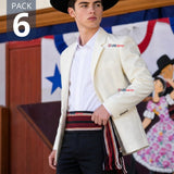 Pack 6 Fajas Huaso Juvenil Fiestas Patrias Bailes Típico Multicolor