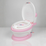 Pelela Inodoro Baño Entrenador Portátil Niña Rosa Asiento Acojinado