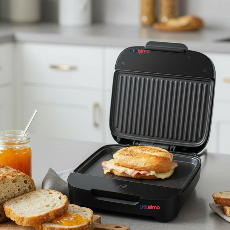 Sandwichera Oster® compacta con platos hondos CKSTSM400