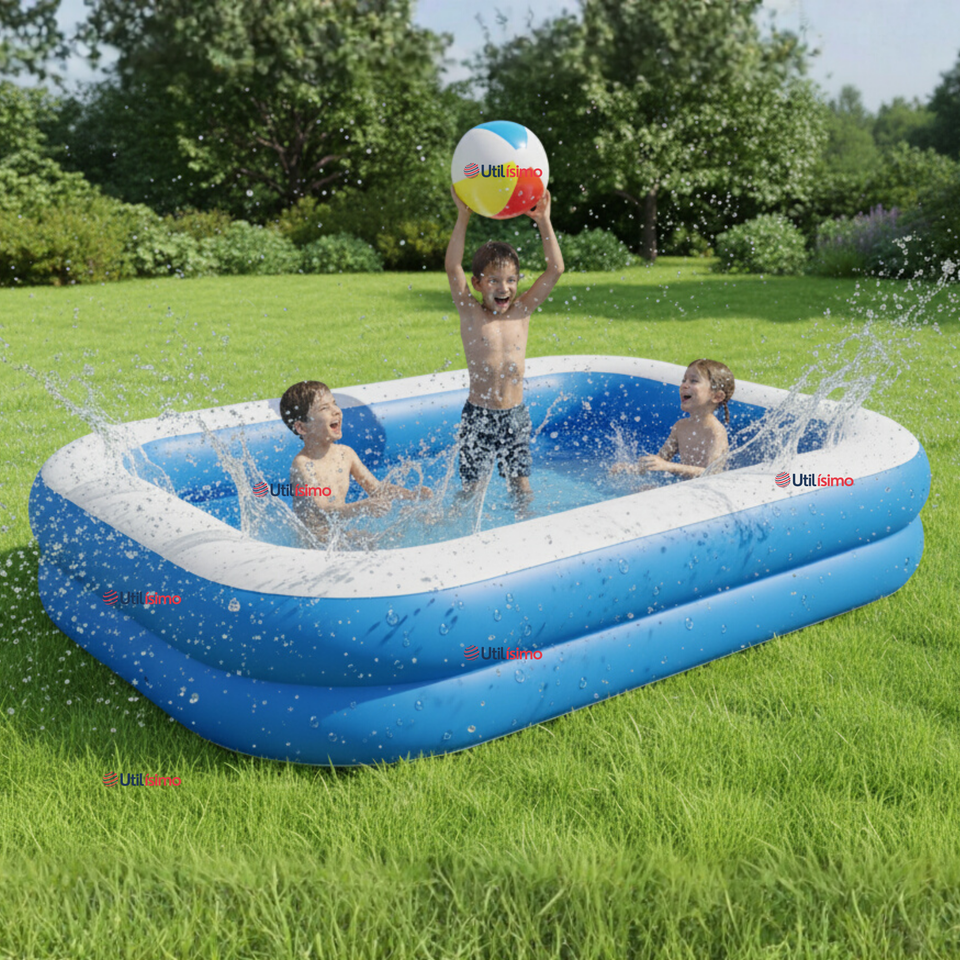 Piscina Inflable Rectangular 2mx1.2mx40cm Color Azul
