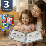 Pack 3 Libros Para Colorear Pintar Educativo Diseños Surtidos