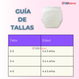 Pack 12 Calzón Pantys Niña Entrenamiento Algodón Cintura Elástica