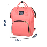 Mochila Maternal Bolso Pañalera Nylon Bebé Diseño Unicolor Térmica e Impermeable