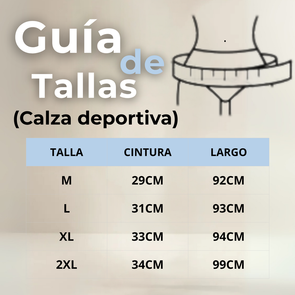 Calza Leggings Deportiva Tiro alto Con Faja Reductora Y Moldeadora Mujer