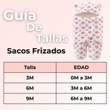 Osito Saco De Bebé Frizado Con Diseños Surtidos 3 a 9 Meses Niña