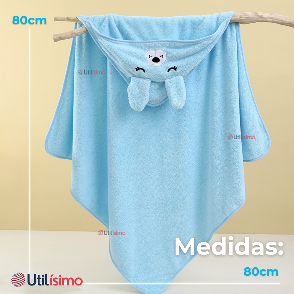 Toalla de Bebé Con Capucha Animales Surtido Niño