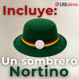 Sombrero Nortino Fiestas Patrias Gorro Niña Baile Danzas Verde