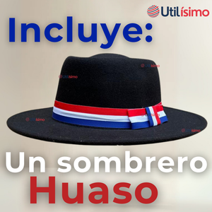 Sombrero Huaso Con Laso Elegante Fiestas Patrias