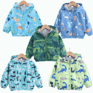 Cortaviento Impermeable Chaqueta Estampado Niño Y Bebé Jump Kids
