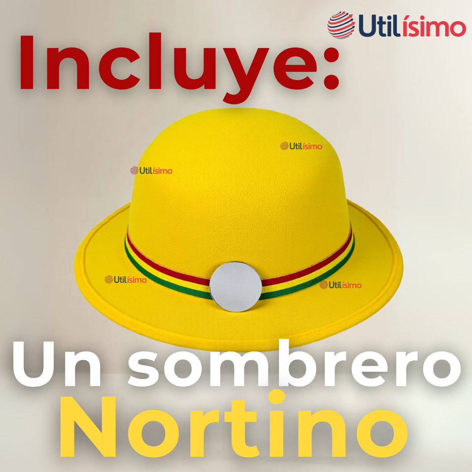 Sombrero Nortino Fiestas Patrias Gorro Niña Baile Danzas Amarillo
