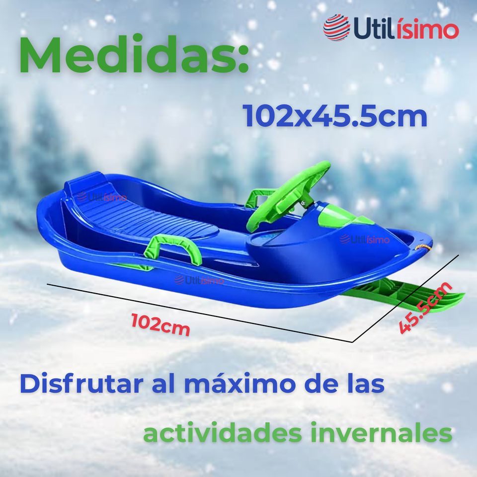 Trineo Para Niños 1 unidad Con Frenos de Volante Tabla Multifuncional Surtido