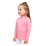 Pack 1 Camiseta Polera Polar Cuello Alto Niña Primera Capa