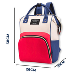 Mochila Maternal Bolso Pañalera Nylon Bebé Diseño Unicolor Térmica e Impermeable