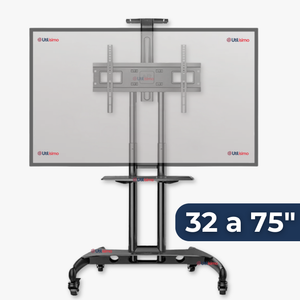 Soporte TV Portátil Con Ruedas 45Kg 32 a 75 Pulgadas 32 40 43 50 55 60 65 70 75