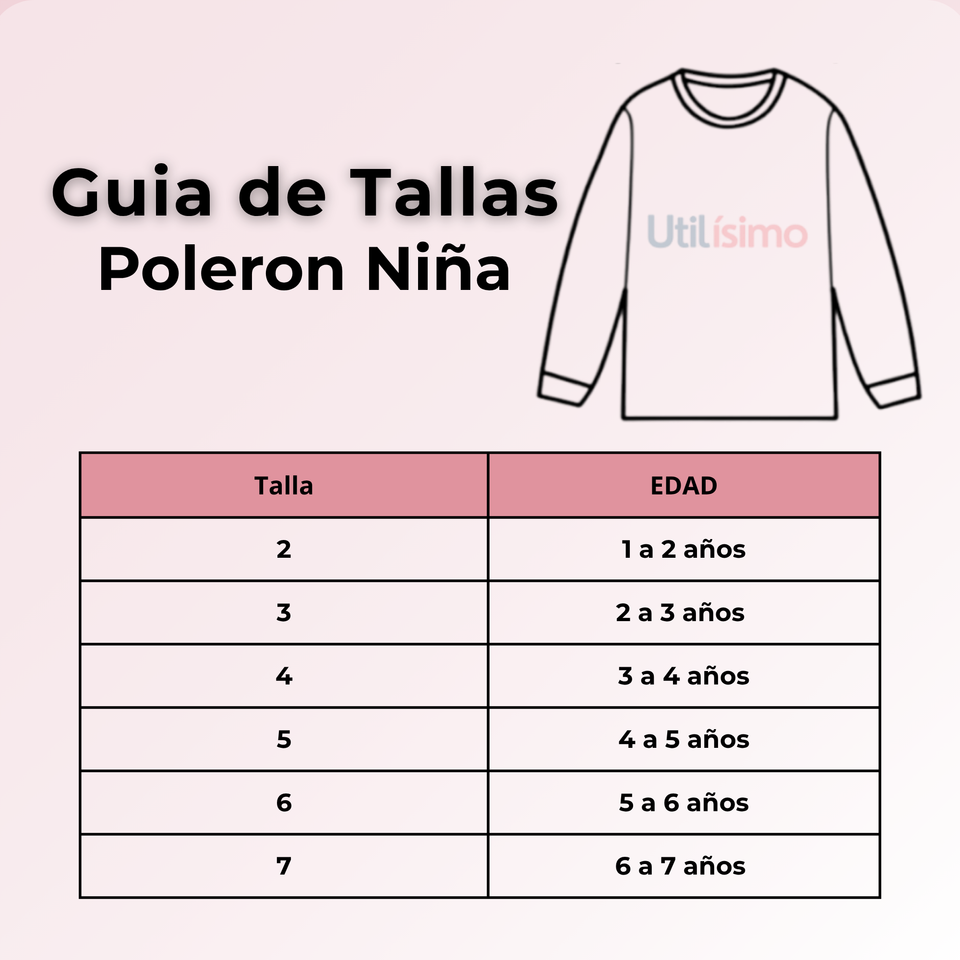Polerón Cuello Redondo Niña Rosado Mariposa