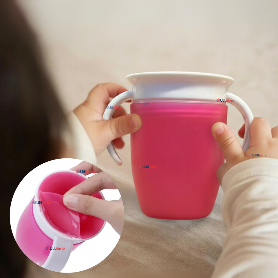 Vaso Taza 360° Antiderrame Para Bebés Y Niñas 250ml