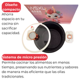 Olla de Micro Presión 4.5Litros Multifuncional  Antiadherente Cocina Hogar