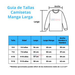 Pack 3 Camisetas Algodón Manga Larga Polera Niña Primera Capa Cuello Redondo Negra