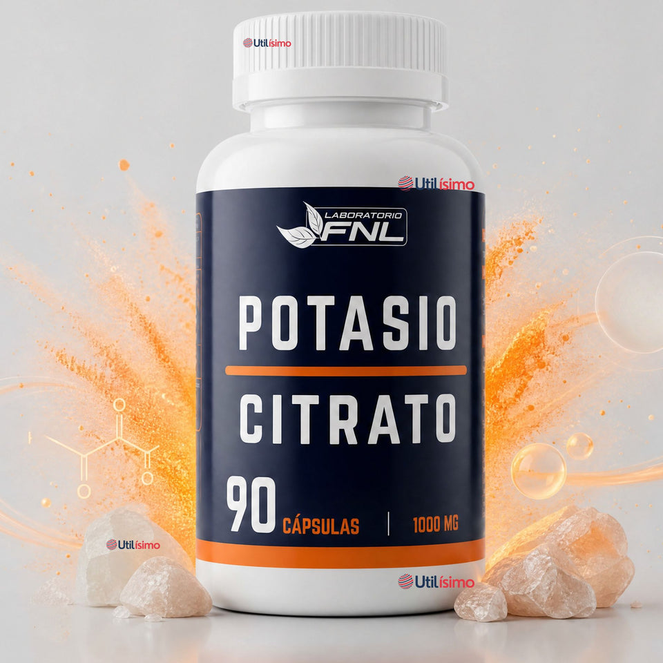 Citrato De Potasio 90 Cápsulas FNL Sabor Natural