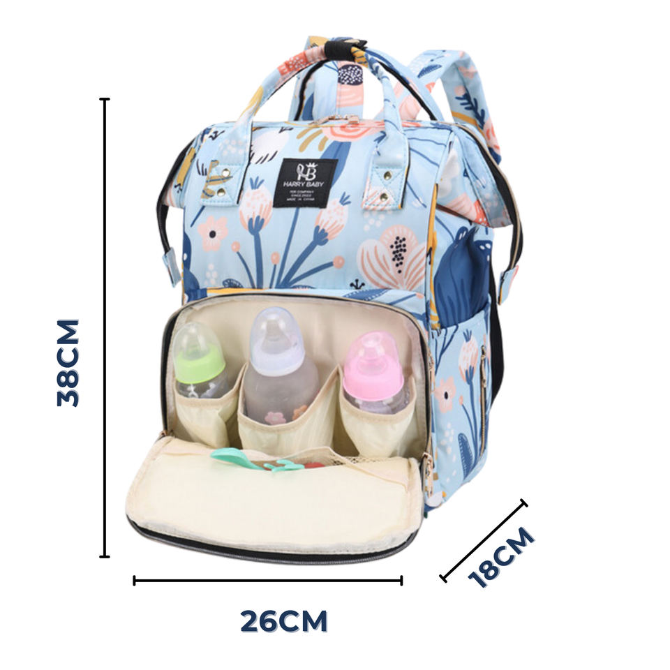 Mochila Maternal Oxford Bolso Pañalera Infantil Diseño Estampado Térmica e Impermeable