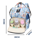 Mochila Maternal Oxford Bolso Pañalera Infantil Diseño Estampado Térmica e Impermeable