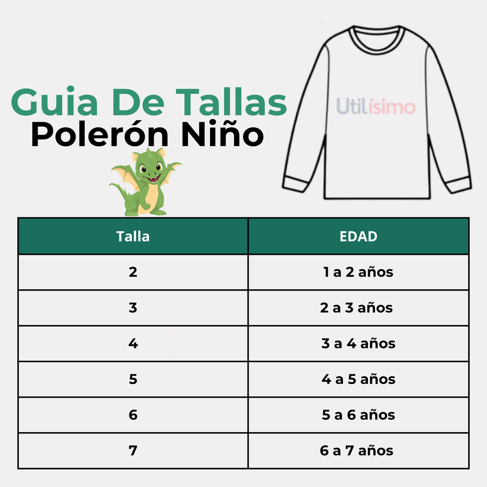 Polerón Algodón Cuello Redondo Niño Gris Dragon