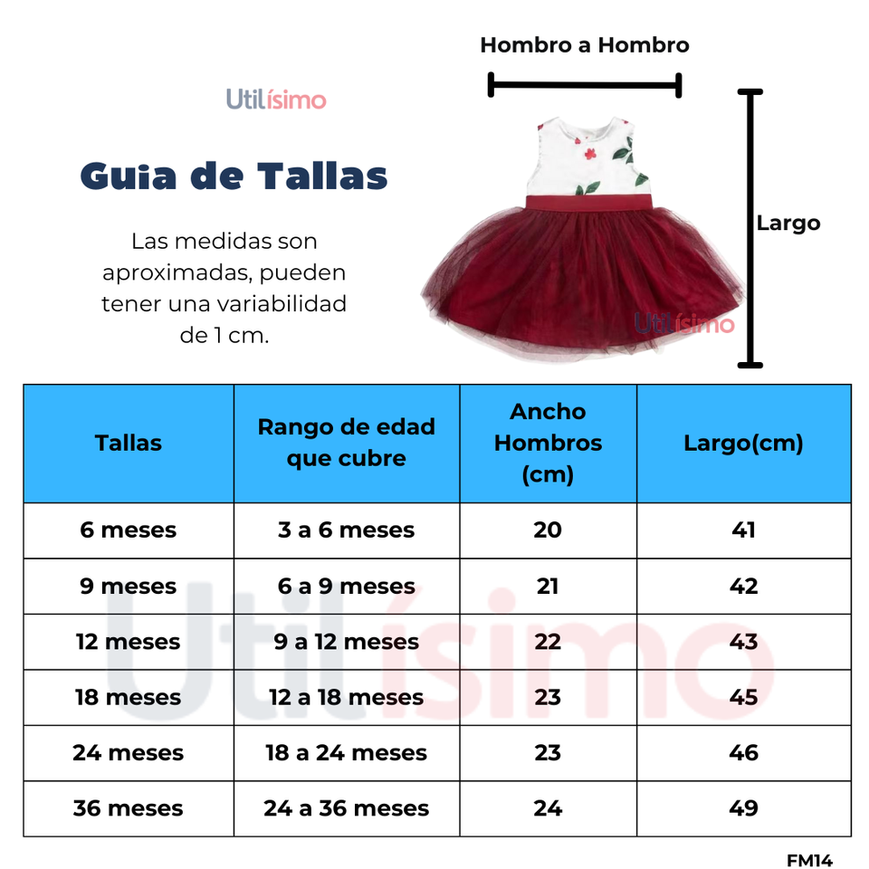 Vestido Floreado Sin mangas Bebé Niña 6 a 36 meses