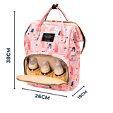 Mochila Maternal Oxford Bolso Pañalera Infantil Diseño Estampado Térmica e Impermeable