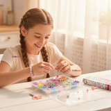 Set De Mostacillas Bisuteria Juguete Kit Para Armar Crear Pulseras Y Collares Niña